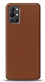 Dafoni OnePlus 9R Mat Kahverengi Telefon Kaplama
