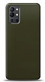 Dafoni OnePlus 9R Metalik Parlak Görünümlü Koyu Yeşil Telefon Kaplama