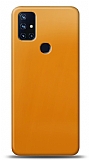 Dafoni OnePlus Nord N10 5G Metalik Parlak Grnml Sar Telefon Kaplama