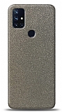 Dafoni OnePlus Nord N10 5G Silver Parlak Simli Telefon Kaplama
