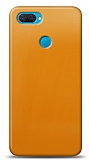 Dafoni Oppo A12 Metalik Parlak Grnml Sar Telefon Kaplama