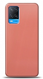 Dafoni Oppo A54 4G Metalik Parlak Görünümlü Pembe Telefon Kaplama