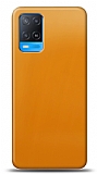 Dafoni Oppo A54 4G Metalik Parlak Görünümlü Sarı Telefon Kaplama