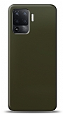 Dafoni Oppo A94 4G Metalik Parlak Grnml Koyu Yeil Telefon Kaplama