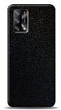 Dafoni Oppo F19 Siyah Parlak Simli Telefon Kaplama