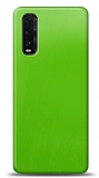 Dafoni Oppo Find X2 Metalik Parlak Görünümlü Yeşil Telefon Kaplama
