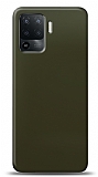 Dafoni Oppo Reno5 Lite Metalik Parlak Görünümlü Koyu Yeşil Telefon Kaplama