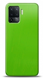 Dafoni Oppo Reno5 Lite Metalik Parlak Görünümlü Yeşil Telefon Kaplama