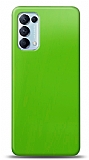 Dafoni Oppo Reno5 Pro 5G Metalik Parlak Grnml Yeil Telefon Kaplama