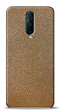 Dafoni Oppo RX17 Pro Gold Parlak Simli Telefon Kaplama