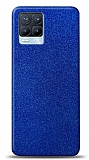 Dafoni Realme 8 Pro Mavi Parlak Simli Telefon Kaplama