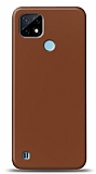 Dafoni Realme C21 Mat Kahverengi Telefon Kaplama