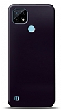 Dafoni Realme C21 Metalik Parlak Görünümlü Mor Telefon Kaplama