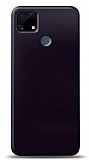 Dafoni Realme C25 Metalik Parlak Görünümlü Mor Telefon Kaplama