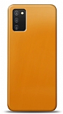 Dafoni Samsung Galaxy A03s Metalik Parlak Grnml Sar Telefon Kaplama