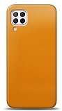 Dafoni Samsung Galaxy A12 Metalik Parlak Grnml Sar Telefon Kaplama