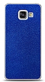 Dafoni Samsung Galaxy A3 2016 Mavi Parlak Simli Telefon Kaplama