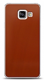 Dafoni Samsung Galaxy A3 2016 Metalik Parlak Görünümlü Kırmızı Telefon Kaplama