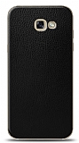 Dafoni Samsung Galaxy A3 2017 Siyah Deri Görünümlü Telefon Kaplama