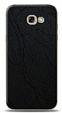 Dafoni Samsung Galaxy A3 2017 Siyah Electro Deri Görünümlü Telefon Kaplama