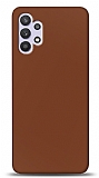 Dafoni Samsung Galaxy A32 4G Mat Kahverengi Telefon Kaplama