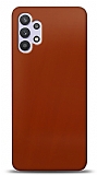Dafoni Samsung Galaxy A32 4G Metalik Parlak Görünümlü Kırmızı Telefon Kaplama