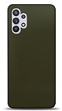 Dafoni Samsung Galaxy A32 4G Metalik Parlak Görünümlü Koyu Yeşil Telefon Kaplama