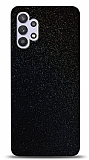 Dafoni Samsung Galaxy A32 4G Siyah Parlak Simli Telefon Kaplama