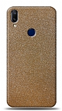 Dafoni Samsung Galaxy A40 Gold Parlak Simli Telefon Kaplama