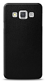 Dafoni Samsung Galaxy A5 Siyah Deri Görünümlü Telefon Kaplama