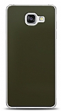 Dafoni Samsung Galaxy A7 2016 Metalik Parlak Görünümlü Koyu Yeşil Telefon Kaplama