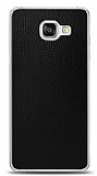 Dafoni Samsung Galaxy A7 2016 Siyah Deri Görünümlü Telefon Kaplama
