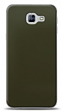 Dafoni Samsung Galaxy A8 2016 Metalik Parlak Görünümlü Koyu Yeşil Telefon Kaplama