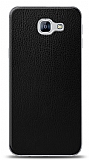 Dafoni Samsung Galaxy A8 2016 Siyah Deri Görünümlü Telefon Kaplama