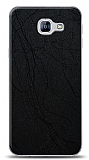 Dafoni Samsung Galaxy A8 2016 Siyah Electro Deri Görünümlü Telefon Kaplama