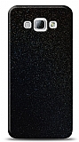 Dafoni Samsung Galaxy A8 Siyah Parlak Simli Telefon Kaplama