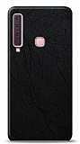 Dafoni Samsung Galaxy A9 2018 Siyah Electro Deri Görünümlü Telefon Kaplama