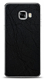 Dafoni Samsung Galaxy C5 Siyah Electro Deri Görünümlü Telefon Kaplama