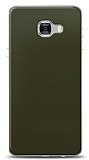 Dafoni Samsung Galaxy C7 Pro Metalik Parlak Görünümlü Koyu Yeşil Telefon Kaplama