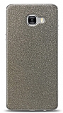 Dafoni Samsung Galaxy C7 Pro Silver Parlak Simli Telefon Kaplama