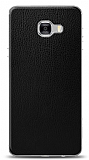 Dafoni Samsung Galaxy C7 Pro Siyah Deri Görünümlü Telefon Kaplama