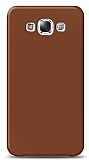 Dafoni Samsung Galaxy E5 Mat Kahverengi Telefon Kaplama