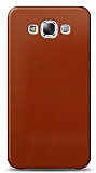 Dafoni Samsung Galaxy E5 Metalik Parlak Görünümlü Kırmızı Telefon Kaplama