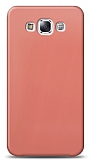 Dafoni Samsung Galaxy E5 Metalik Parlak Görünümlü Pembe Telefon Kaplama
