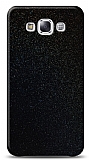 Dafoni Samsung Galaxy E5 Siyah Parlak Simli Telefon Kaplama