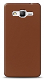 Dafoni Samsung Galaxy Grand Prime / Plus Mat Kahverengi Telefon Kaplama