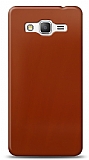 Dafoni Samsung Galaxy Grand Prime / Plus Metalik Parlak Görünümlü Kırmızı Telefon Kaplama