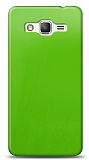 Dafoni Samsung Galaxy Grand Prime / Plus Metalik Parlak Görünümlü Yeşil Telefon Kaplama