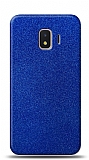 Dafoni Samsung Galaxy J2 Core J260F Mavi Parlak Simli Telefon Kaplama