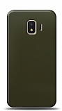 Dafoni Samsung Galaxy J2 Core J260F Metalik Parlak Görünümlü Koyu Yeşil Telefon Kaplama